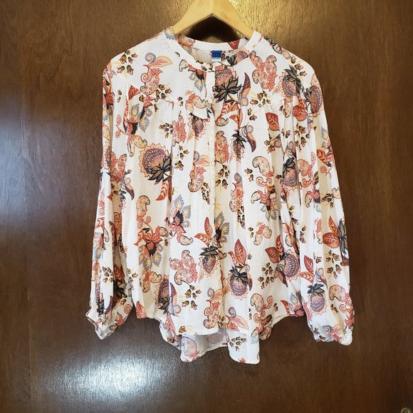 Old Navy Floral Print Top - Picture 1 of 6
